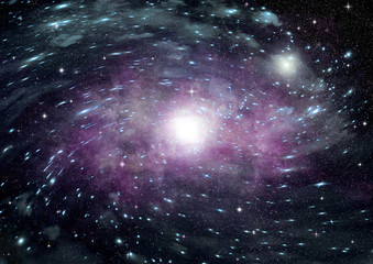 galaxy in a free space