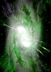 galaxy in a free space