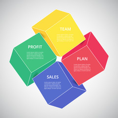 Vector infographic template