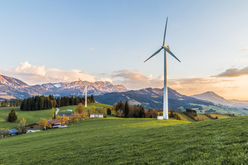 Windkraftanlage Entlebuch / Bern / Schweiz / Windpark