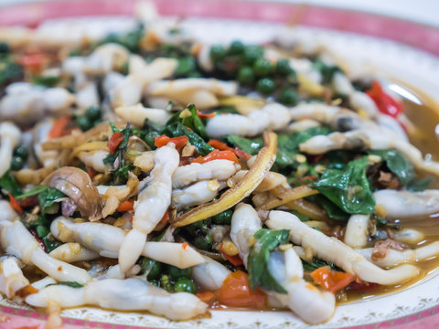 Seafood spicy stir fried