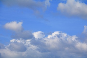 blue sky with a raincloud  bright beautiful art of nature and copy space for add text
