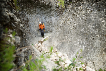 Obraz premium Canyoning in Spain
