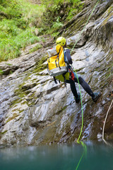 Obraz premium Canyoning in Spain