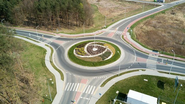 Rondo. Widok z lotu ptaka