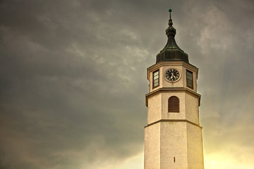 Fototapeta na wymiar Clock Tower