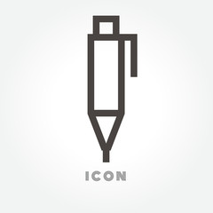 Pen vector icon on white background