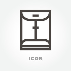 Envelope vector icon on white background