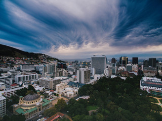 Aerial of Cape Town CBD