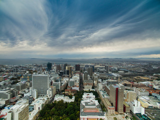 Aerial of Cape Town City CBD