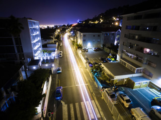 Light Trails of Cars in the CIty