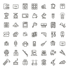 Outline icon collection - household appliances