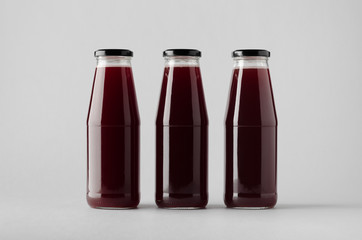 Juice Bottle Mock-Up - Three Bottles