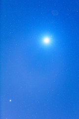 Obraz premium Milky way star - Sirius - photographed with wide lens. 