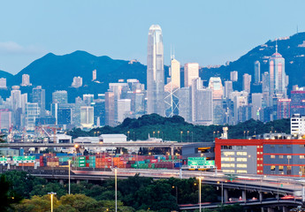 Obraz premium Kwai Tsing Container Terminals. Hong Kong