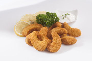Breaded jumbo shrimps