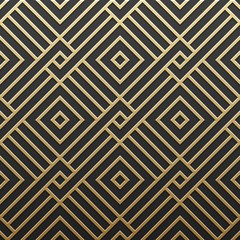 Golden metallic background with geometric pattern. Elegant luxury style. - 143919232