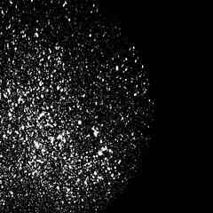 Dark grainy texture on black background. Vector illustration.