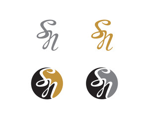 Letter S and N Logo Icon 1