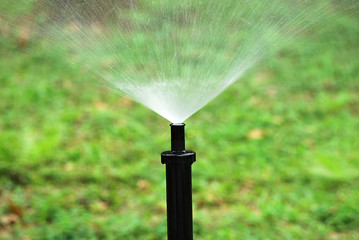 Irrigation system in the garden