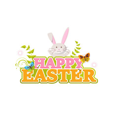 Happy Easter Background for your Postcard. Vector Illustration Eps 10