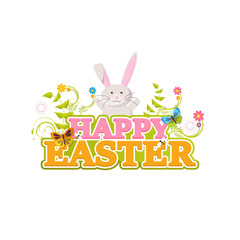 Happy Easter Background for your Postcard. Vector Illustration Eps 10