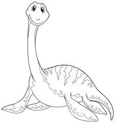 Obraz premium Animal outline for dinosaur