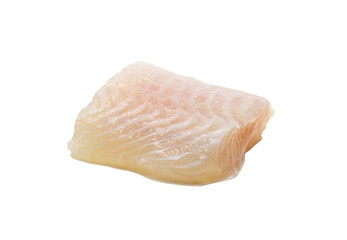 Fish dolly, Pangasius fillet isolated on white background with clipping path