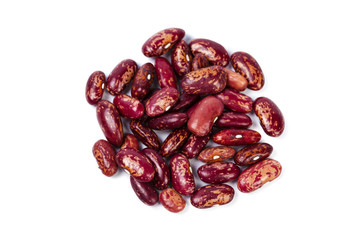 Red beans isolated on white background