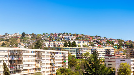 Fototapeta premium Residential area in Vina del Mar, Chile