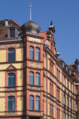 Fototapeta premium Hannover - Gründerzeitliche Häuserzeile, Deutschland
