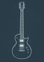 Fototapeta premium Electric Guitar Vector