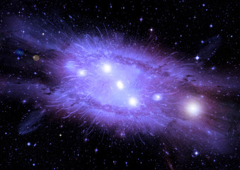galaxy in a free space