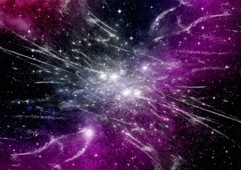 Fototapeta premium galaxy in a free space