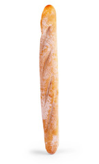 French baguette. Isolated on white background