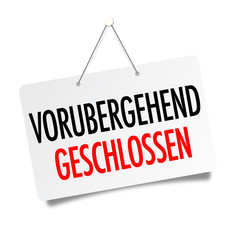 Vorübergehend geschlossen