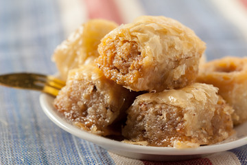 traditional eastern desserts on the table