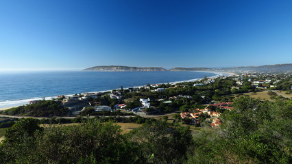 Plettenberg Bay mit Blick auf Robberg Island, Südafrika