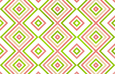 Watercolor geometrical pattern.