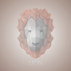 Lion. Triangular lion.