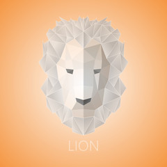 Lion. Triangular lion.