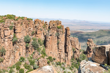 Dolerite columns and the Valley of Desolation