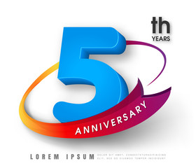 Anniversary emblems template design