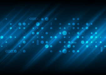 Dark blue abstract tech futuristic background