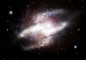 galaxy in a free space