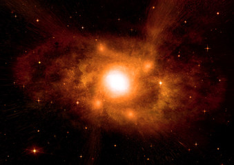 galaxy in a free space