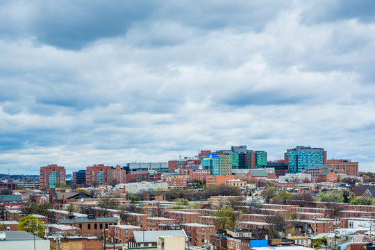 View Of Johns Hopkins Hospital, In Baltimore, Maryland.