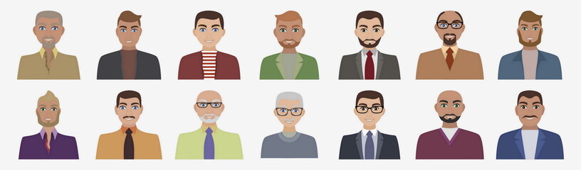 Fototapeta premium Flat vector characters