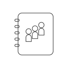 Fototapeta premium contact book icon