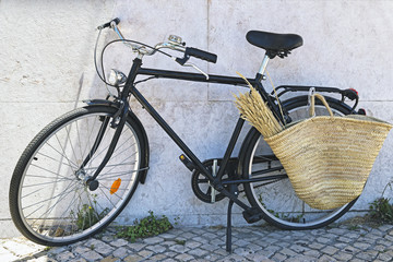 Vintage black bicycle